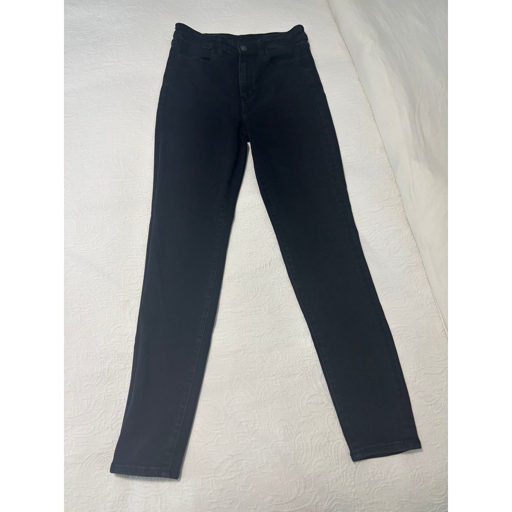 American Eagle Next Level Stretch High Rise Skinny Jeans Black Size 8 Regular
